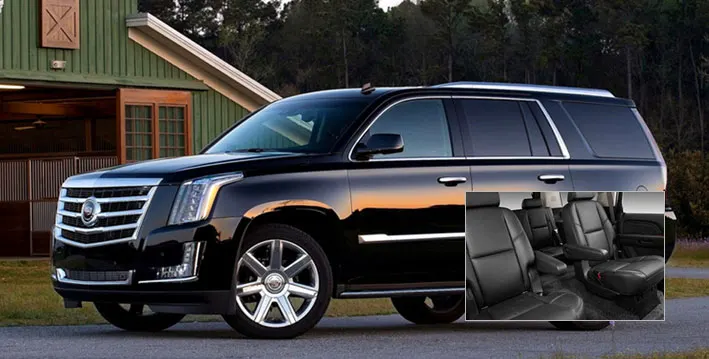 Cadillac Escalade SUV with chauffeur in San Francisco
