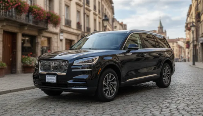 Black Lincoln Aviator SUV for Bay Area car service