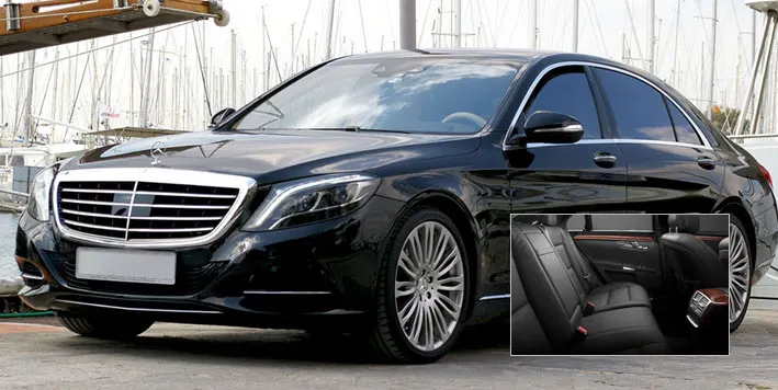 Mercedes luxury sedan for limo service in San Francisco