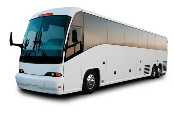 56-passenger motor coach charter bus for Bay Area group trips